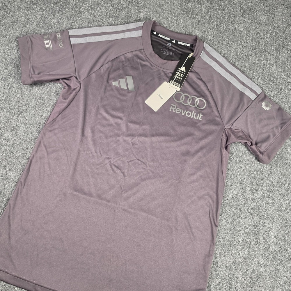 Adidas Audi Revolut F1 Team Shirt Mens L Grey Motorsport AUDA315.GY-LG NWT